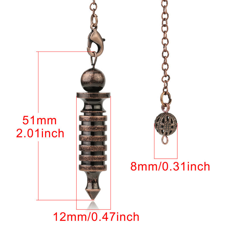 Pendule de guérison radiesthésique en métal Olivenorma Double ISIS