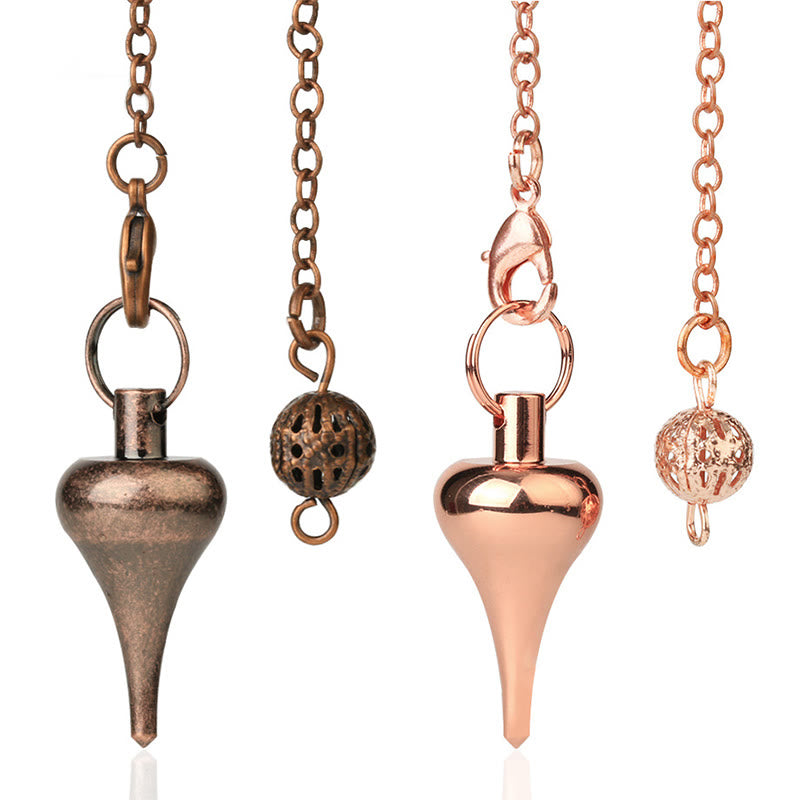 Pendule divinatoire de guérison en forme de goutte d'eau en métal Olivenorma