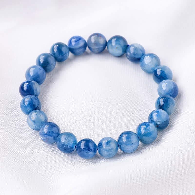 Bracelet en perles de cyanite naturelle Olivenorma 8/9 mm