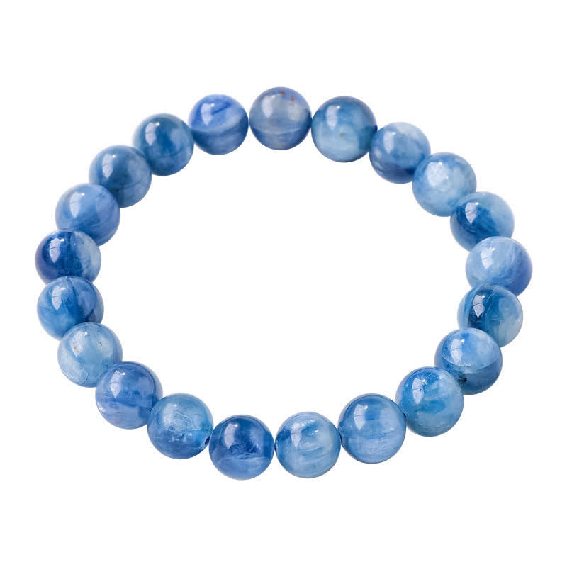 Bracelet en perles de cyanite naturelle Olivenorma 8/9 mm