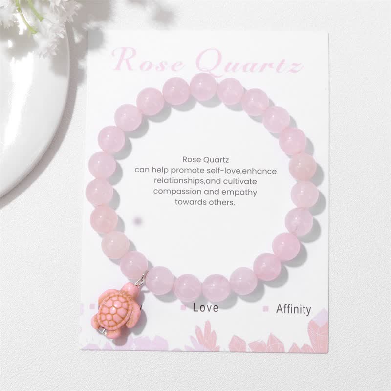 Bracelet pendentif tortue turquoise en pierre naturelle Olivenorma