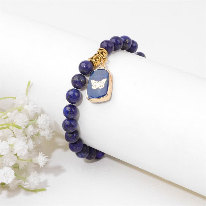 Bracelet pendentif imprimé en perles de pierre naturelle Olivenorma