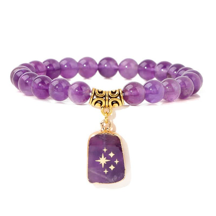 Bracelet pendentif imprimé en perles de pierre naturelle Olivenorma