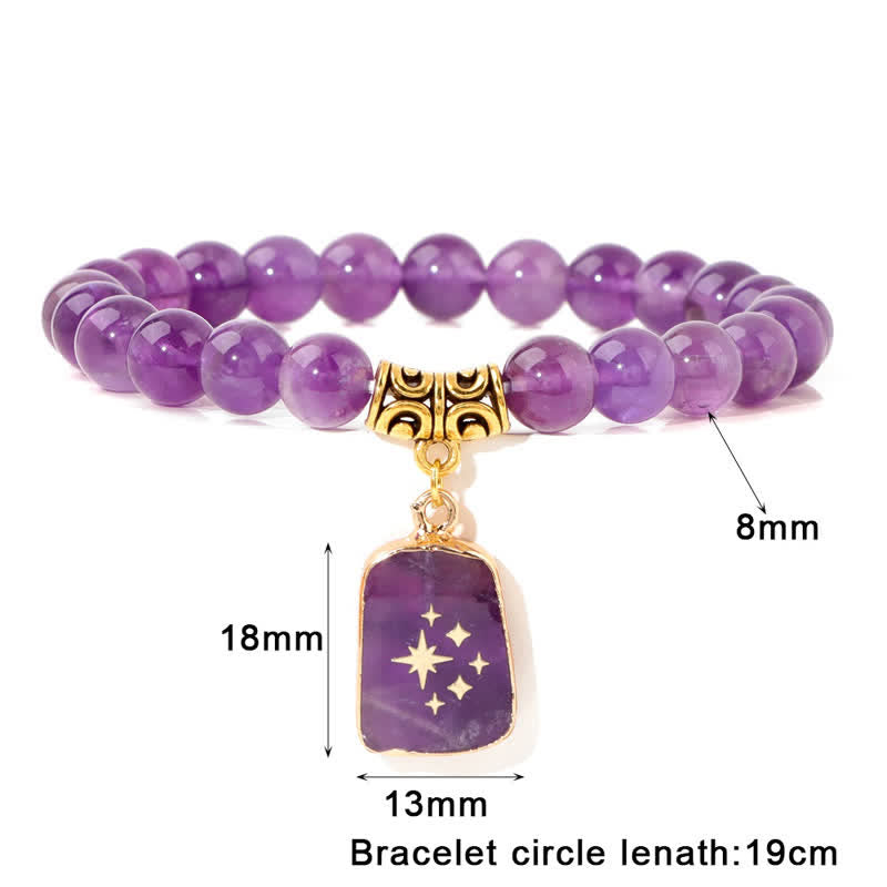 Bracelet pendentif imprimé en perles de pierre naturelle Olivenorma