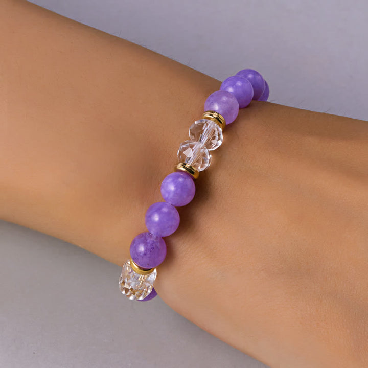 Bracelet en cristal naturel coloré Olivenorma avec douze signes du zodiaque
