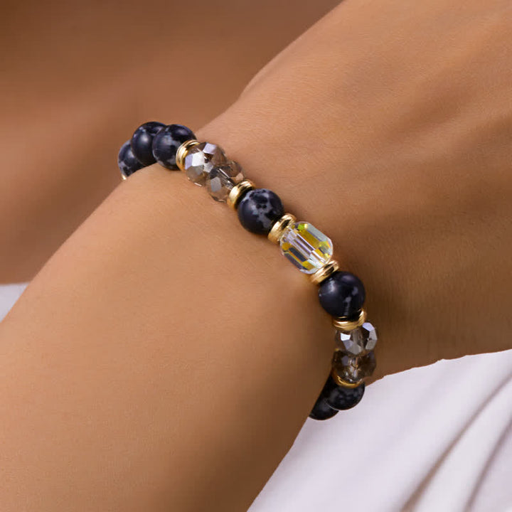 Bracelet en cristal naturel coloré Olivenorma avec douze signes du zodiaque