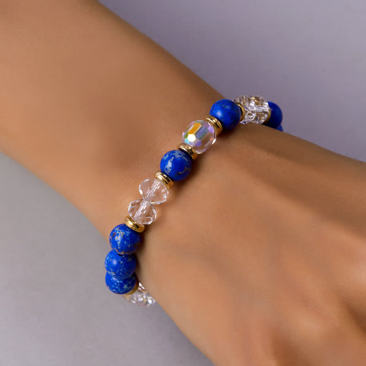 Bracelet en cristal naturel coloré Olivenorma avec douze signes du zodiaque
