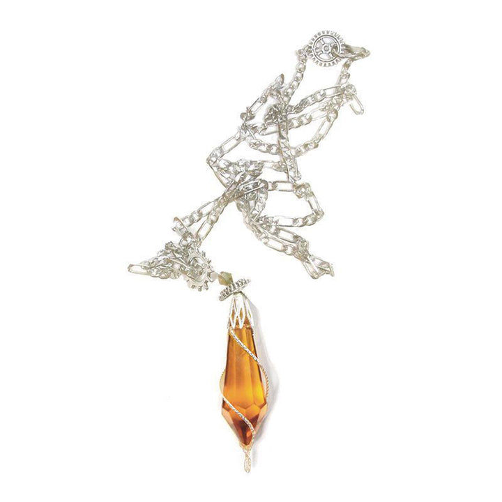 Olivenorma Seigneur des Mystères | Collier Pendule Méditation Klein Citrine