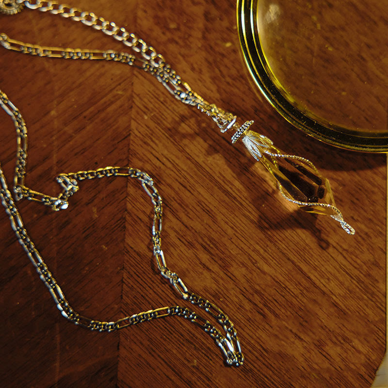 Olivenorma Seigneur des Mystères | Collier Pendule Méditation Klein Citrine
