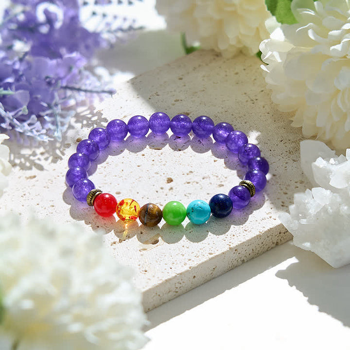 Bracelet Améthyste Chakra Olivenorma