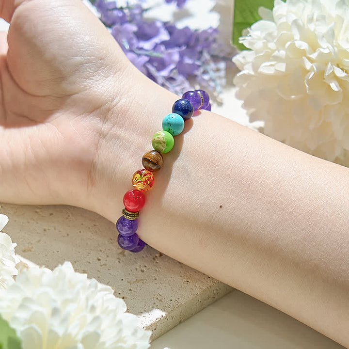 Bracelet Améthyste Chakra Olivenorma