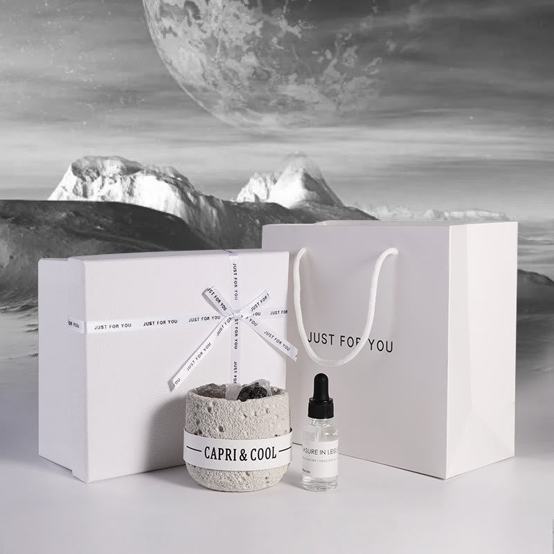 Coffret cadeau diffuseur d'huiles essentielles en cristal Olivenorma Aromathérapie en cristal