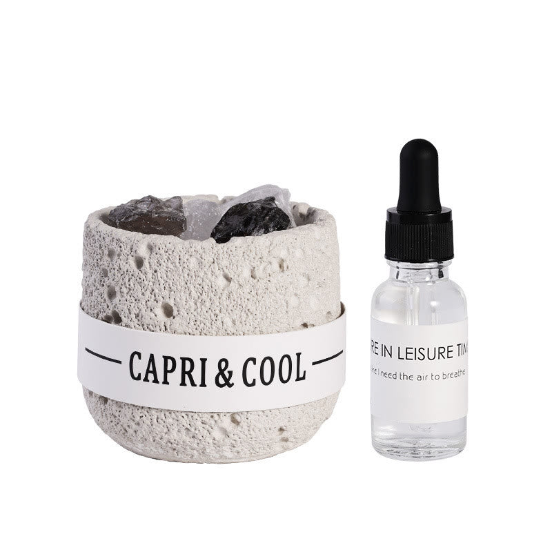 Coffret cadeau diffuseur d'huiles essentielles en cristal Olivenorma Aromathérapie en cristal