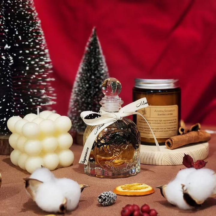 Coffret cadeau diffuseur d'huiles essentielles en cristal Olivenorma Aromathérapie en cristal