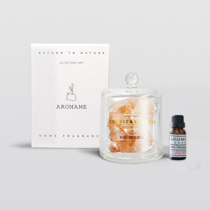 Diffuseur en pierre naturelle Olivenorma avec aromathérapie aux cristaux d'huiles essentielles