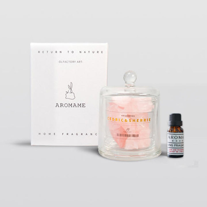 Diffuseur en pierre naturelle Olivenorma avec aromathérapie aux cristaux d'huiles essentielles