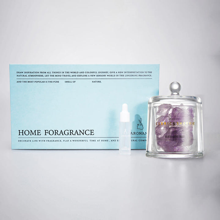 Diffuseur en pierre naturelle Olivenorma avec aromathérapie aux cristaux d'huiles essentielles