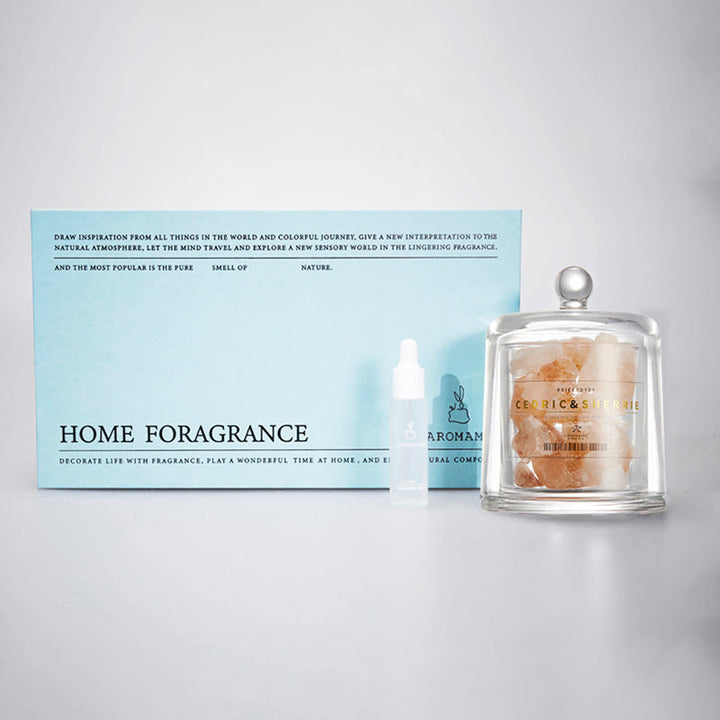 Diffuseur en pierre naturelle Olivenorma avec aromathérapie aux cristaux d'huiles essentielles