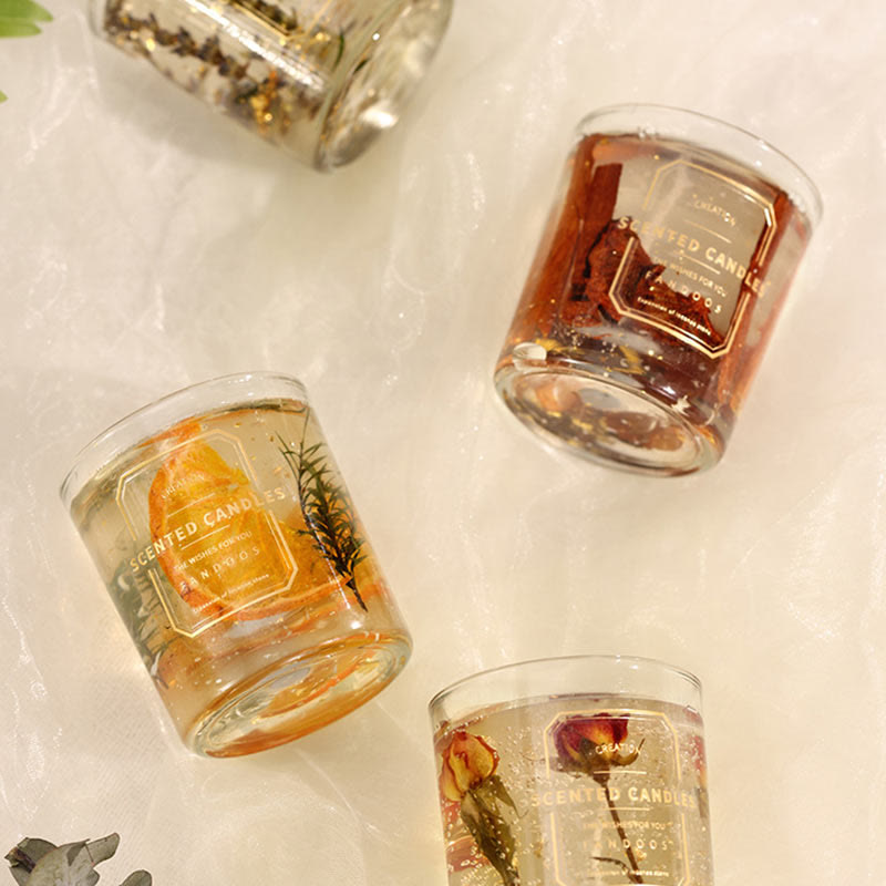 Bougie parfumée en verre Olivenorma pour la Saint-Valentin
