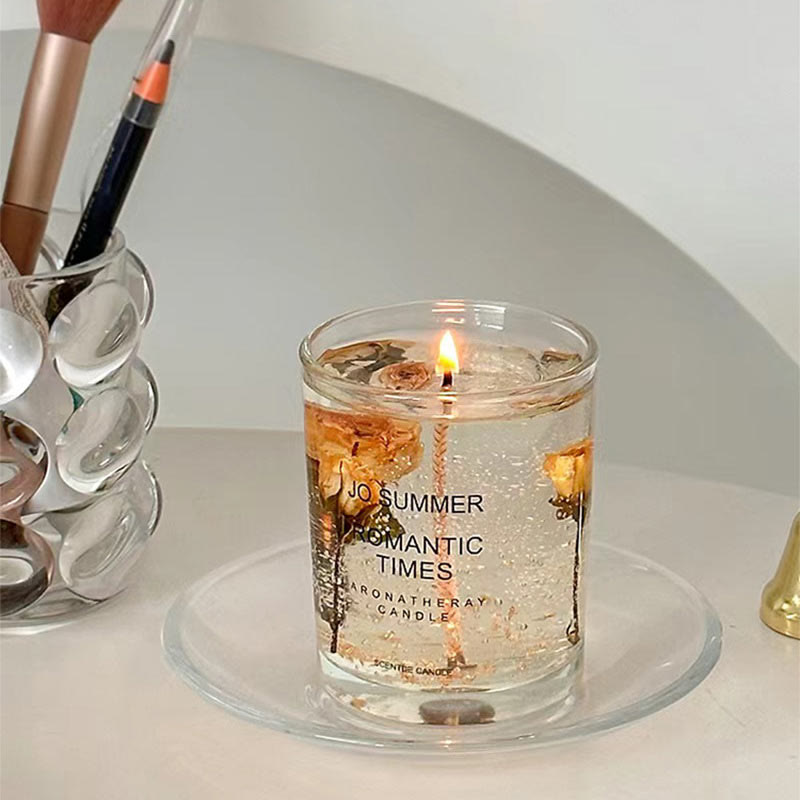 Bougie parfumée en verre Olivenorma pour la Saint-Valentin