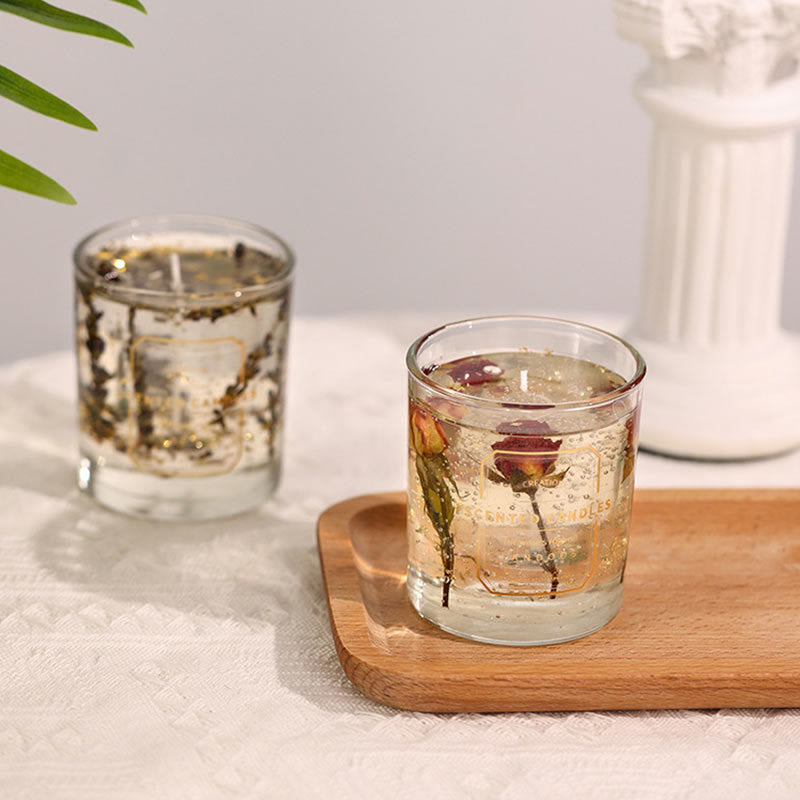 Bougie parfumée en verre Olivenorma pour la Saint-Valentin