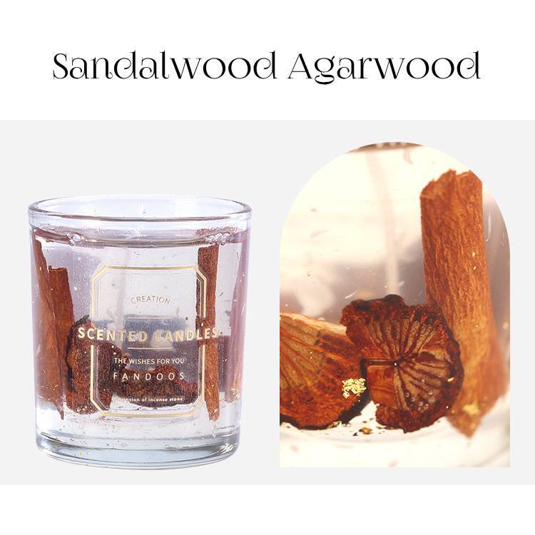 Bougie parfumée en verre Olivenorma pour la Saint-Valentin