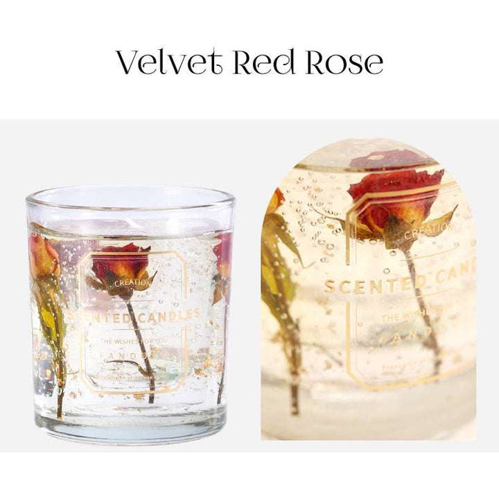 Bougie parfumée en verre Olivenorma pour la Saint-Valentin