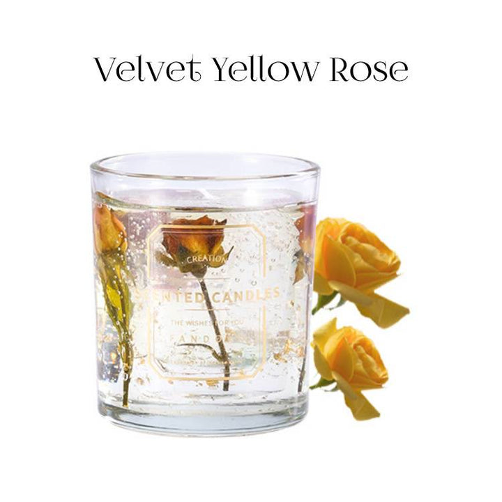 Bougie parfumée en verre Olivenorma pour la Saint-Valentin