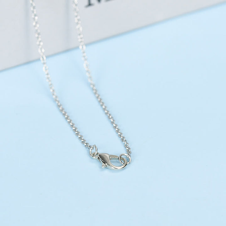 Collier avec pendentif en cristal naturel à double pointe en forme de colonne Olivenorma