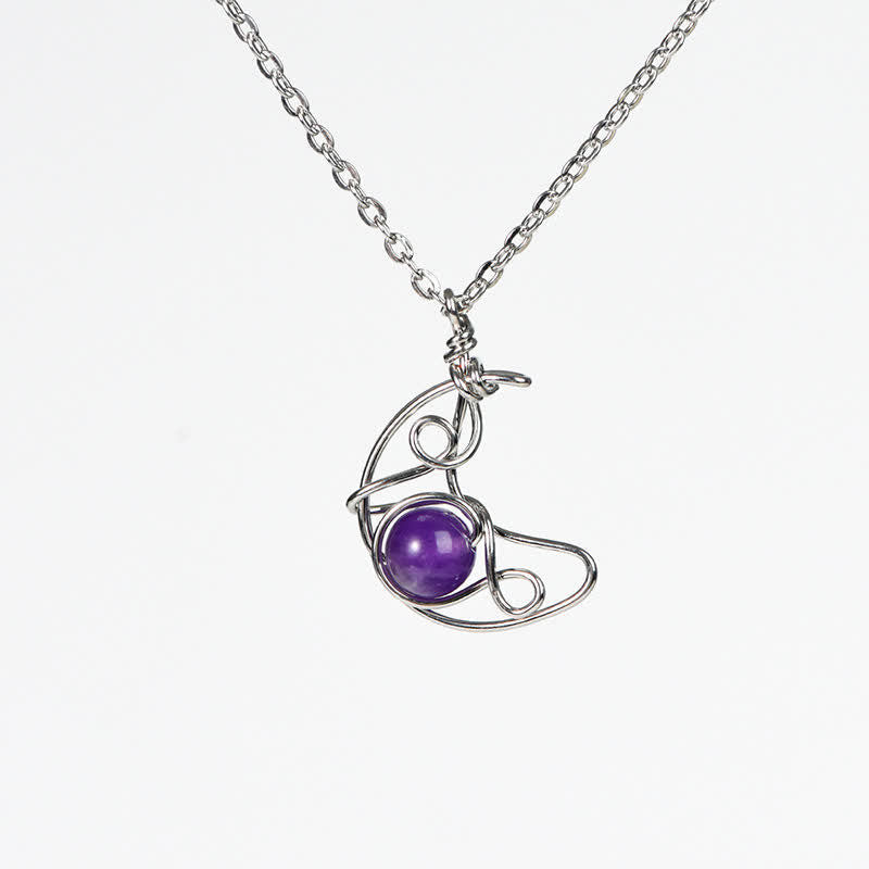 Collier pendentif soleil lune en pierre naturelle Olivenorma