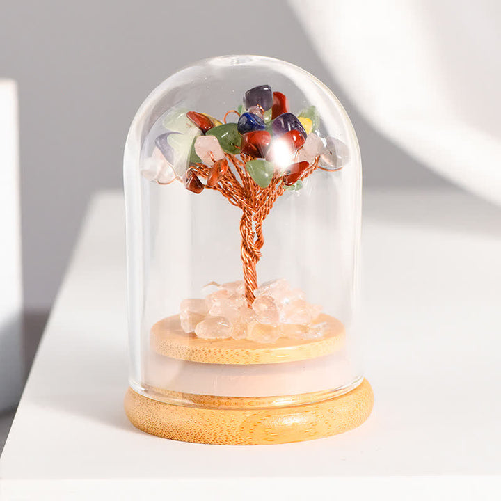 Arbre Feng Shui en gravier de cristal naturel Olivenorma