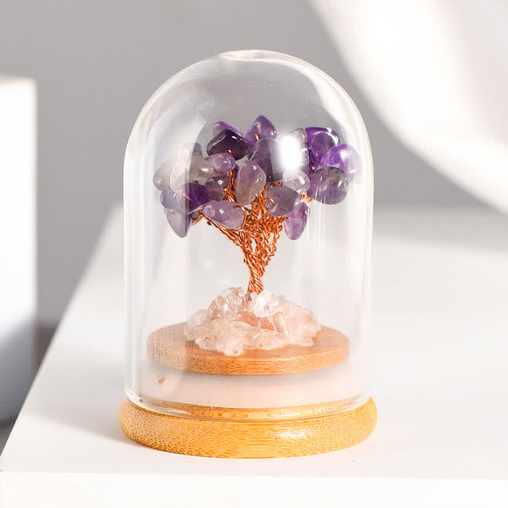 Arbre Feng Shui en gravier de cristal naturel Olivenorma