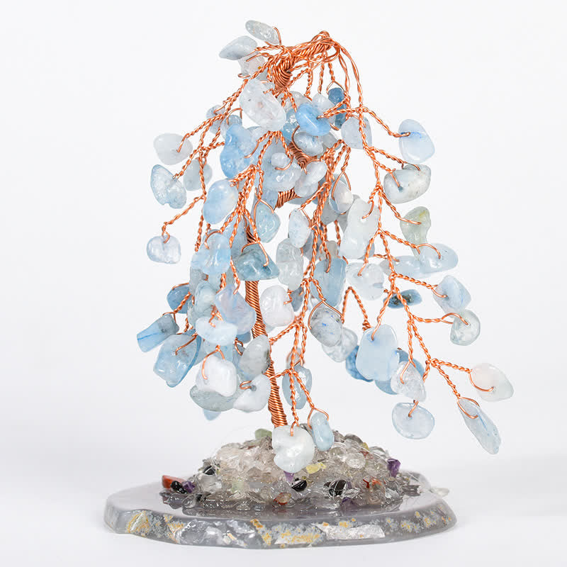 Arbre Feng Shui en saule à base de cristal naturel Olivenorma