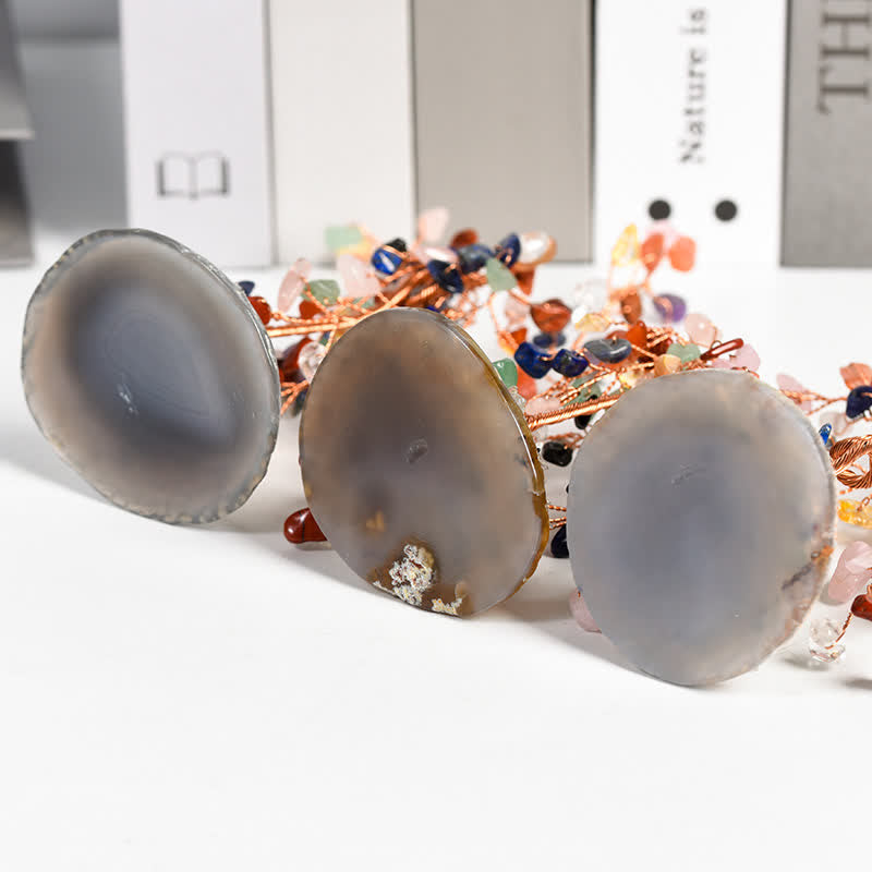 Arbre Feng Shui en saule à base de cristal naturel Olivenorma