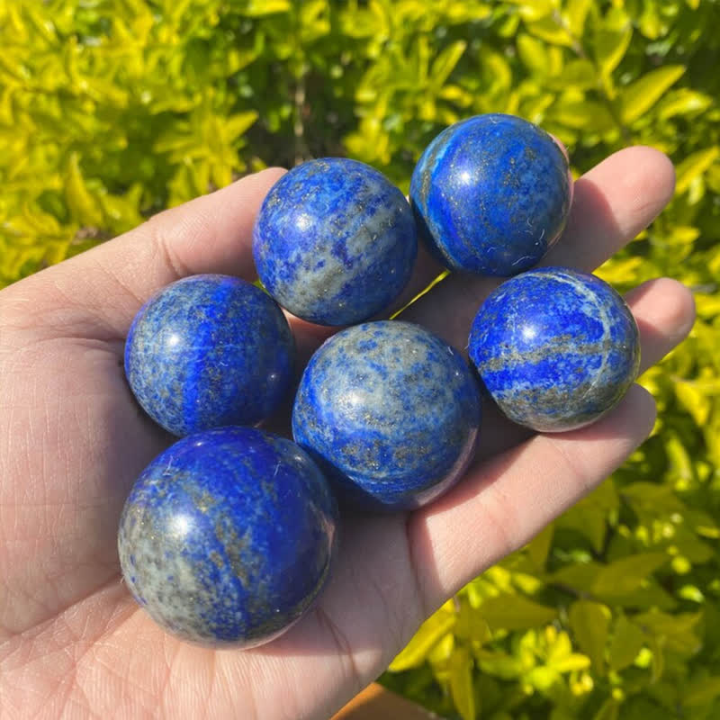 Sphère de cristal de lapis-lazuli naturel Olivenorma