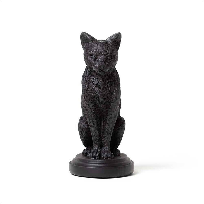 Bougeoir en forme de chat et de loup gothique Olivenorma