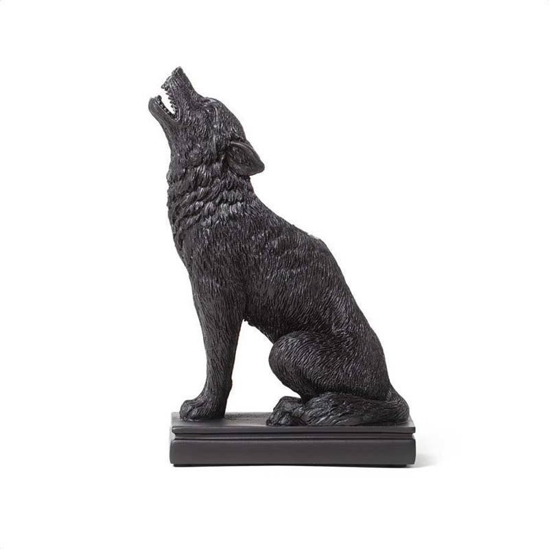 Bougeoir en forme de chat et de loup gothique Olivenorma