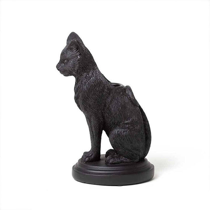 Bougeoir en forme de chat et de loup gothique Olivenorma
