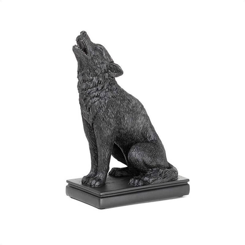 Bougeoir en forme de chat et de loup gothique Olivenorma