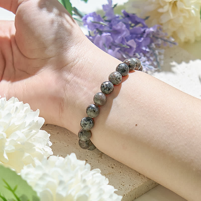 Bracelet en perles de yooperlite naturelle Olivenorma de 6 à 12 mm