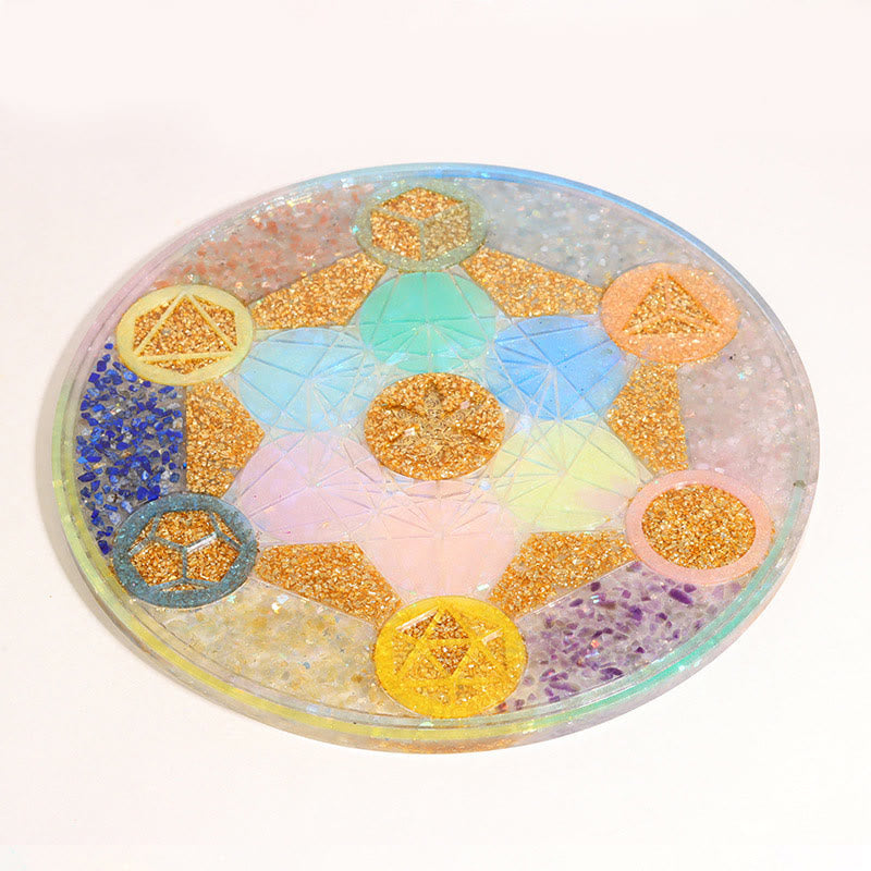 Gamme de cristaux de base de pyramides d'orgone de chakra en cristal naturel Olivenorma