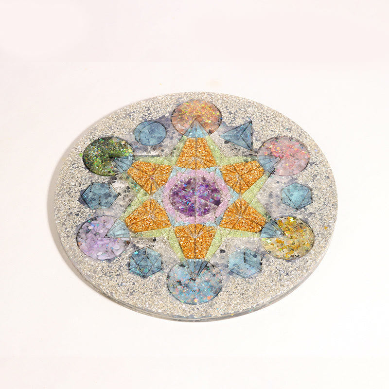 Gamme de cristaux de base de pyramides d'orgone de chakra en cristal naturel Olivenorma