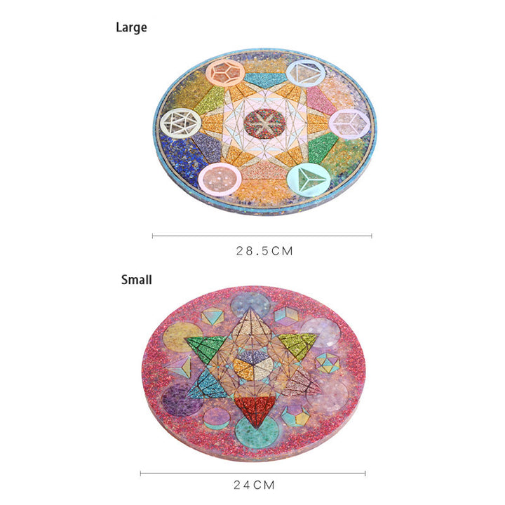 Gamme de cristaux de base de pyramides d'orgone de chakra en cristal naturel Olivenorma