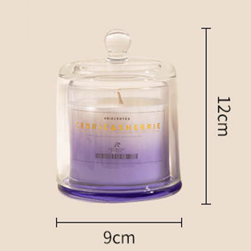 Bougie parfumée pour la maison en verre dégradé de couleurs Olivenorma