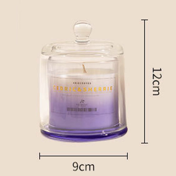 Bougie parfumée pour la maison en verre dégradé de couleurs Olivenorma