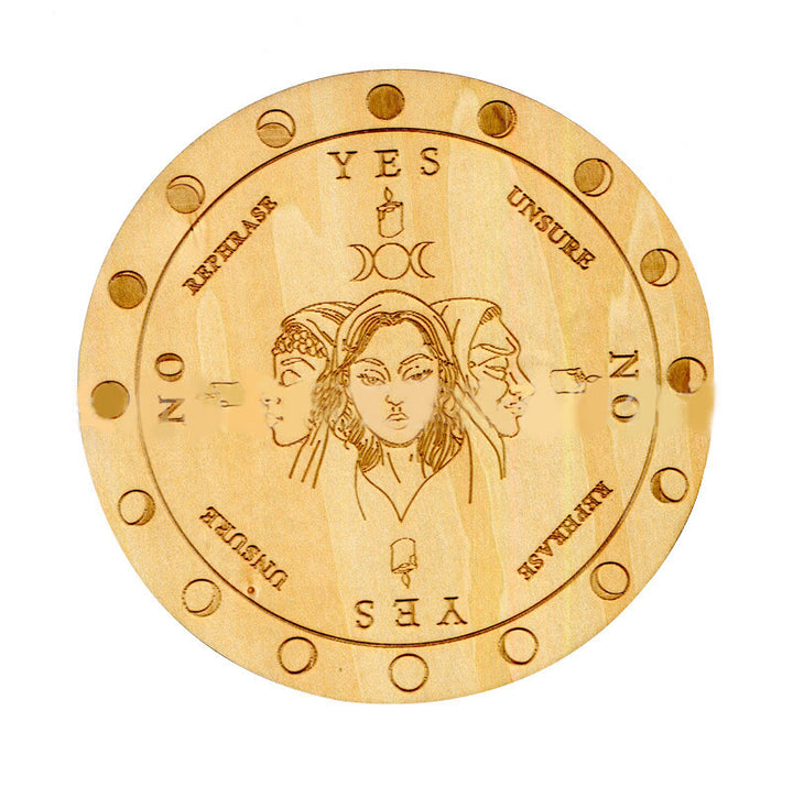Pendule de radiesthésie en bois de sorcellerie Olivenorma