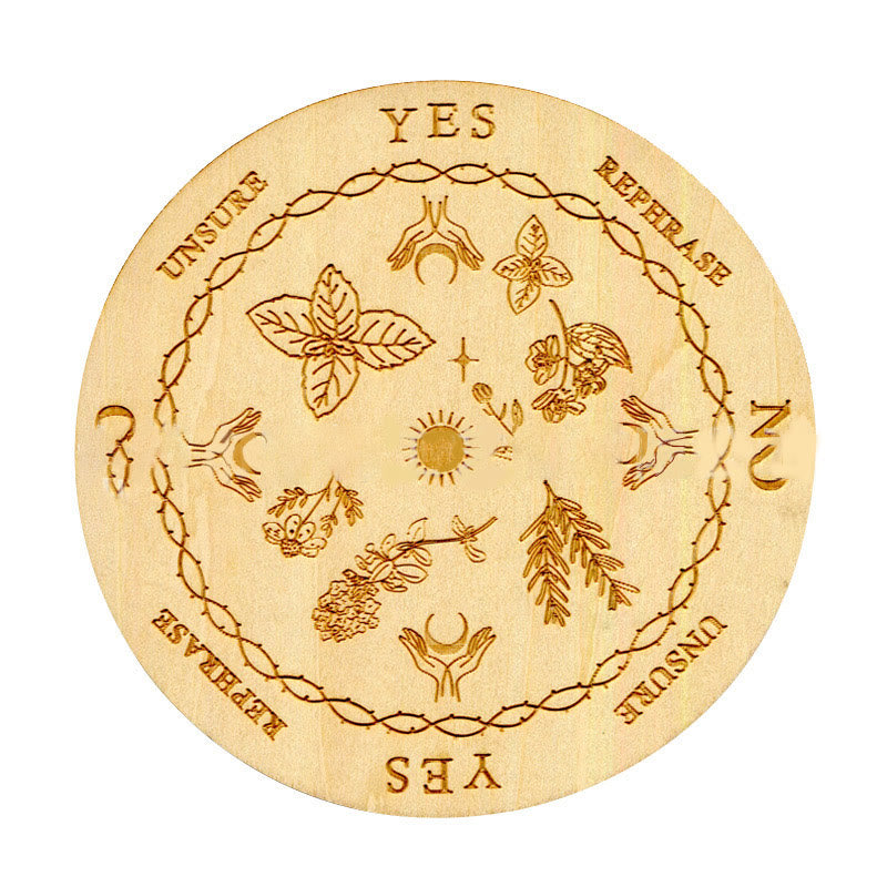 Pendule de radiesthésie en bois de sorcellerie Olivenorma