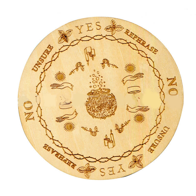 Pendule de radiesthésie en bois de sorcellerie Olivenorma