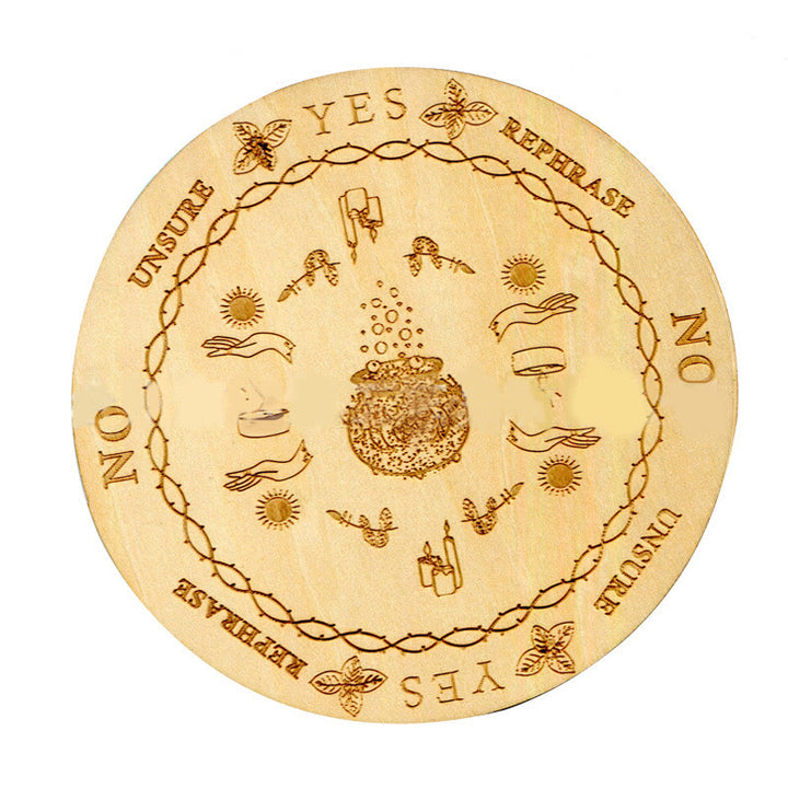 Pendule de radiesthésie en bois de sorcellerie Olivenorma