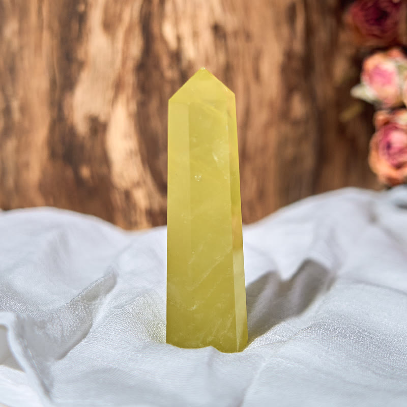 Baguettes de cristal de guérison en forme de tour d'obélisque en citrine naturelle Olivenorma